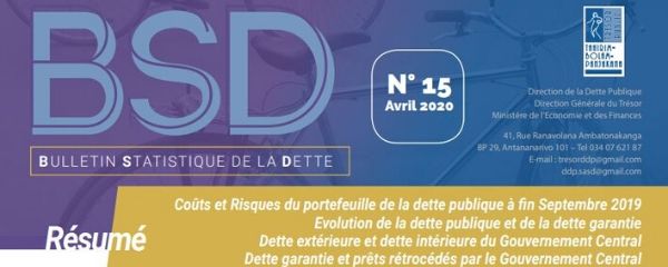 Dette publique : 4 135,2 Millions USD en fin septembre 2019