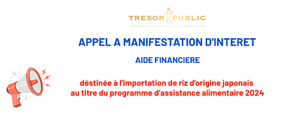AMI – Aides financières à l’importation de riz d’origine japonais (Japon-Madagascar)